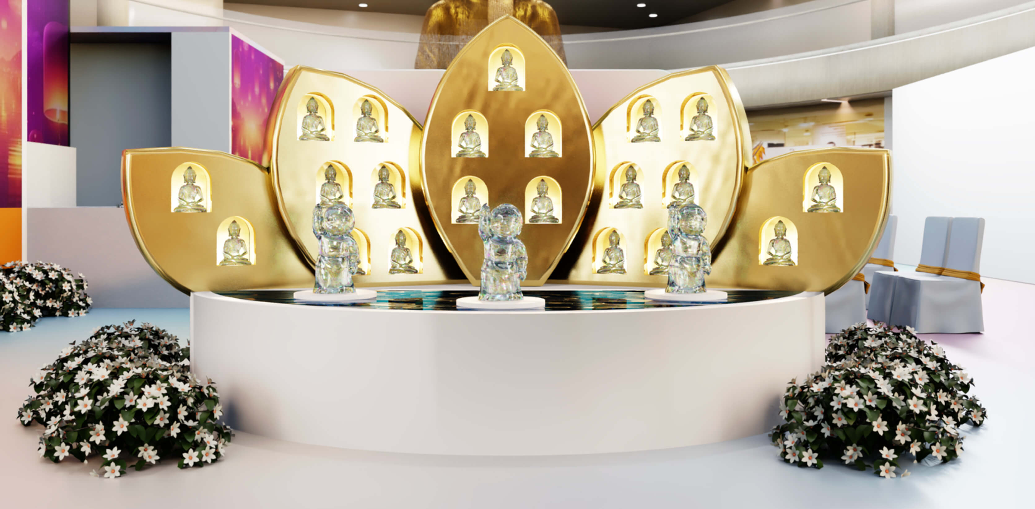 Diorama Mandi Buddha